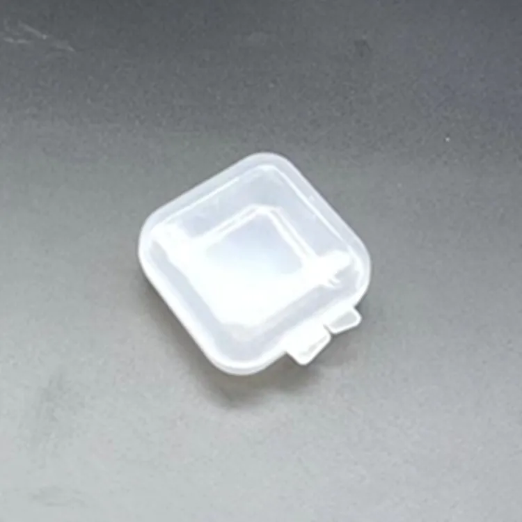 High permeability plastic small square box water diamond earplug box Transparent jewelry new material storage box manufacture