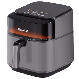 AOJA 2026 Hot Sale Kitchen Household Plastic Smart Air Fryer Home Use 2L 5l 6l 6.5l 7l 8l 9l Electric Digital  White air Fryer