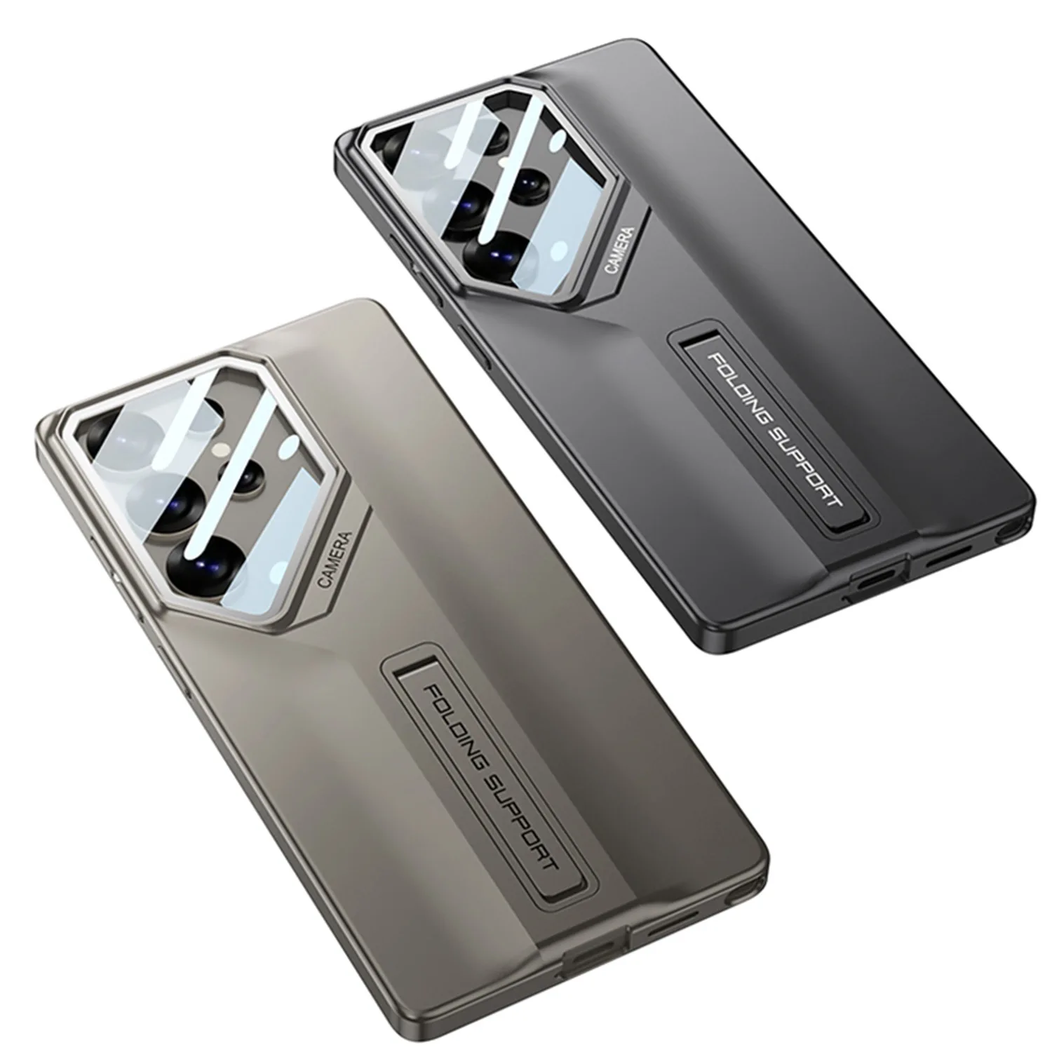 Factory Wholesale New Matte PC Skin Feel Ultra-fast Knife Edge Invisible Stand Phone case for Samsung S25 S24 S23 ultra
