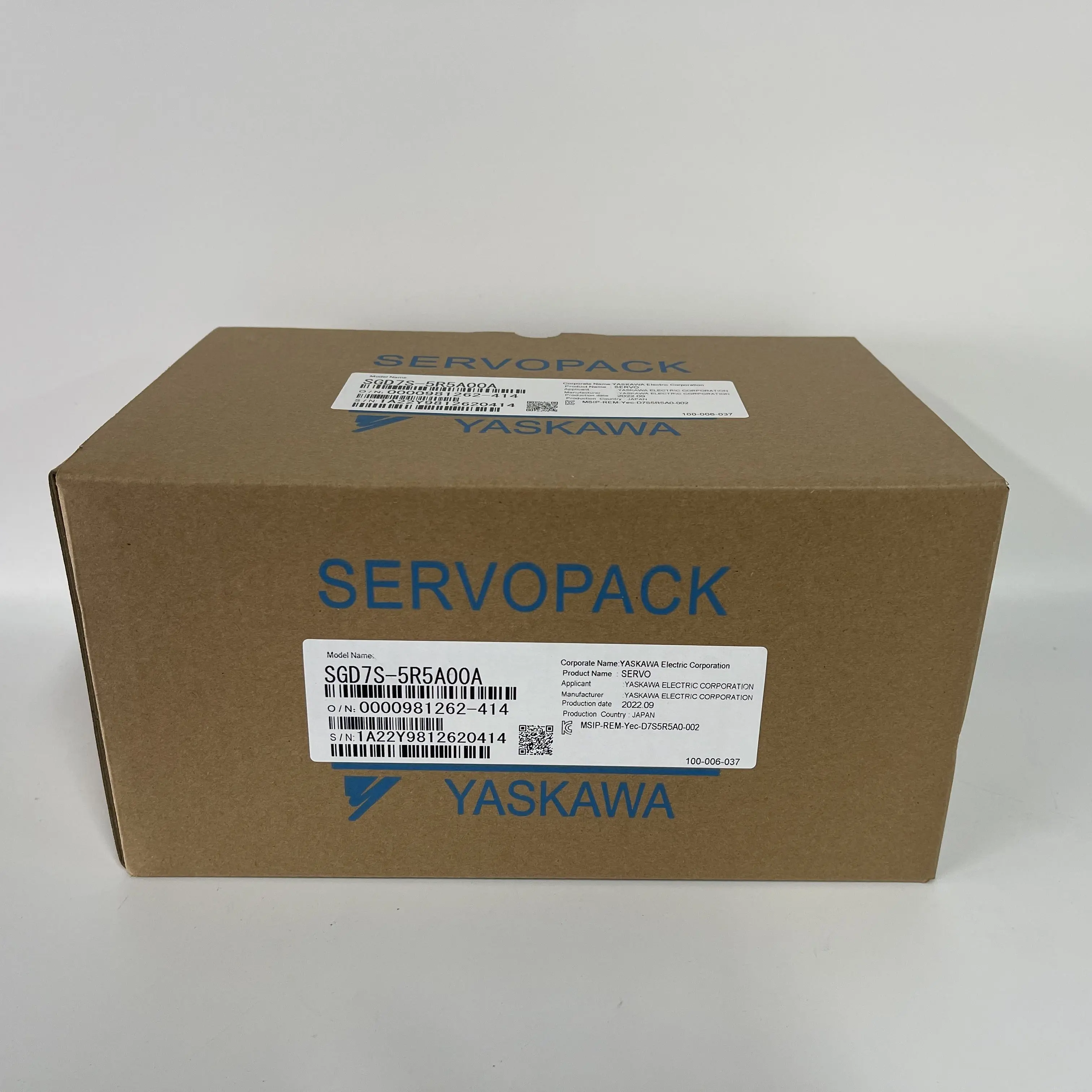 Yaskawa SERVOPACK AC Servo Amplifier SGD7S-5R5A00A
