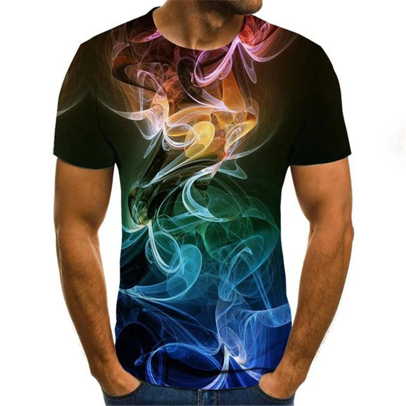 Source Logo Mens 3d Print T Shirt Creative Colorful Tops Hip Streetwear Black Smog 3D T shirts on m.alibaba.com