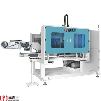 High speed in mold labeling machine for side and cylindrical labeling Side entry in mold labeling 2500 full automation