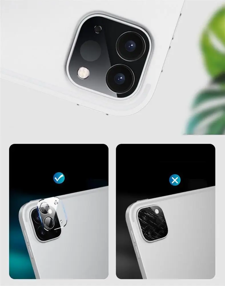 Для iPad Pro 2020 твердость 9H HD прозрачная защита от царапин 3D закаленное стекло для задней панели объектива камеры для iPad Pro 11/12.9 2020