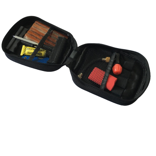 Набор для ремонта бескамерных шин мотоцикла с картриджем Co2 + шнуры цемент спуск и сумка переноски Isuzu