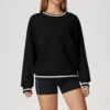 Black Sweatshirt+short sweatpants