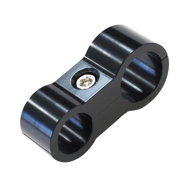 Aomei Oil Fuel Line Mounting Clamps Divider An6 An8 An10 Anodized Black