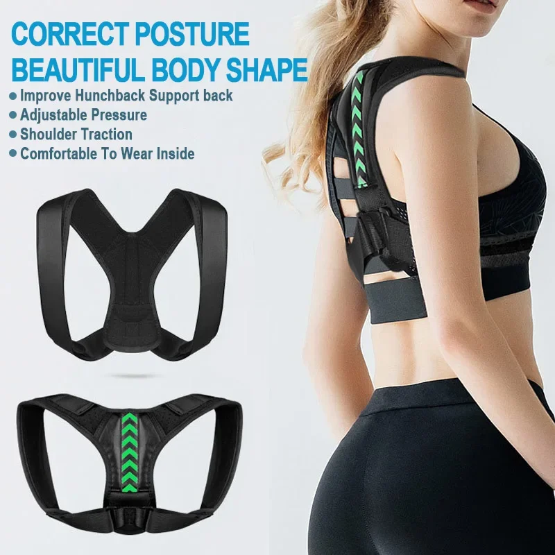 Cheap Hot Sale Custom Upper Back Brace Clavicle Spine Physical Adjustable Back Posture Corrector Belt Corset Posture Correction