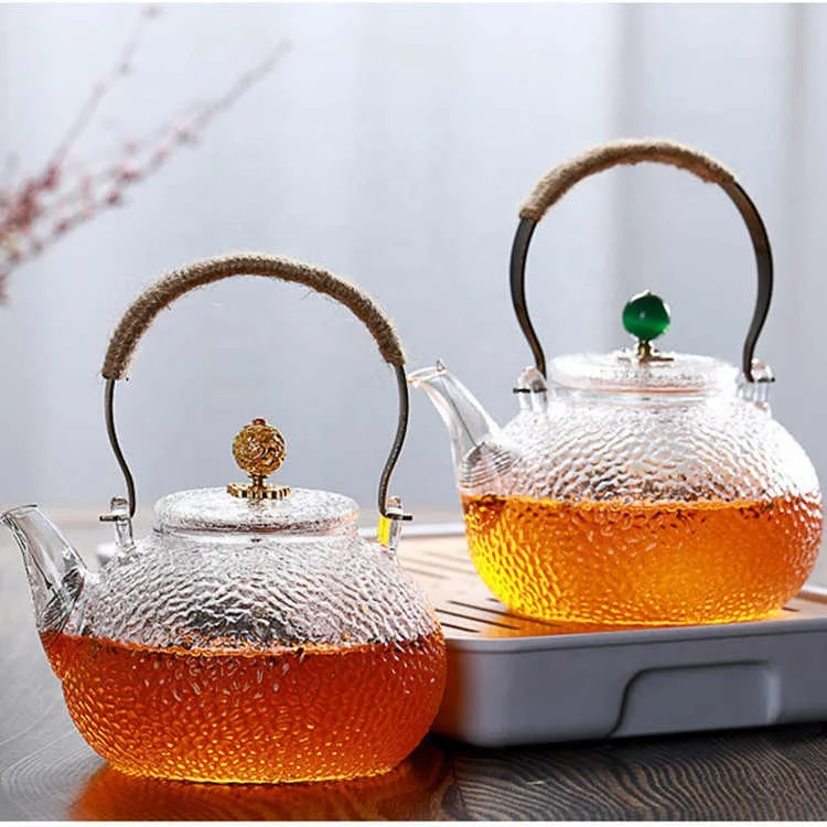 700ml Kettle Heat Resistant Glass Teapot Hot Water Coffee Pot with