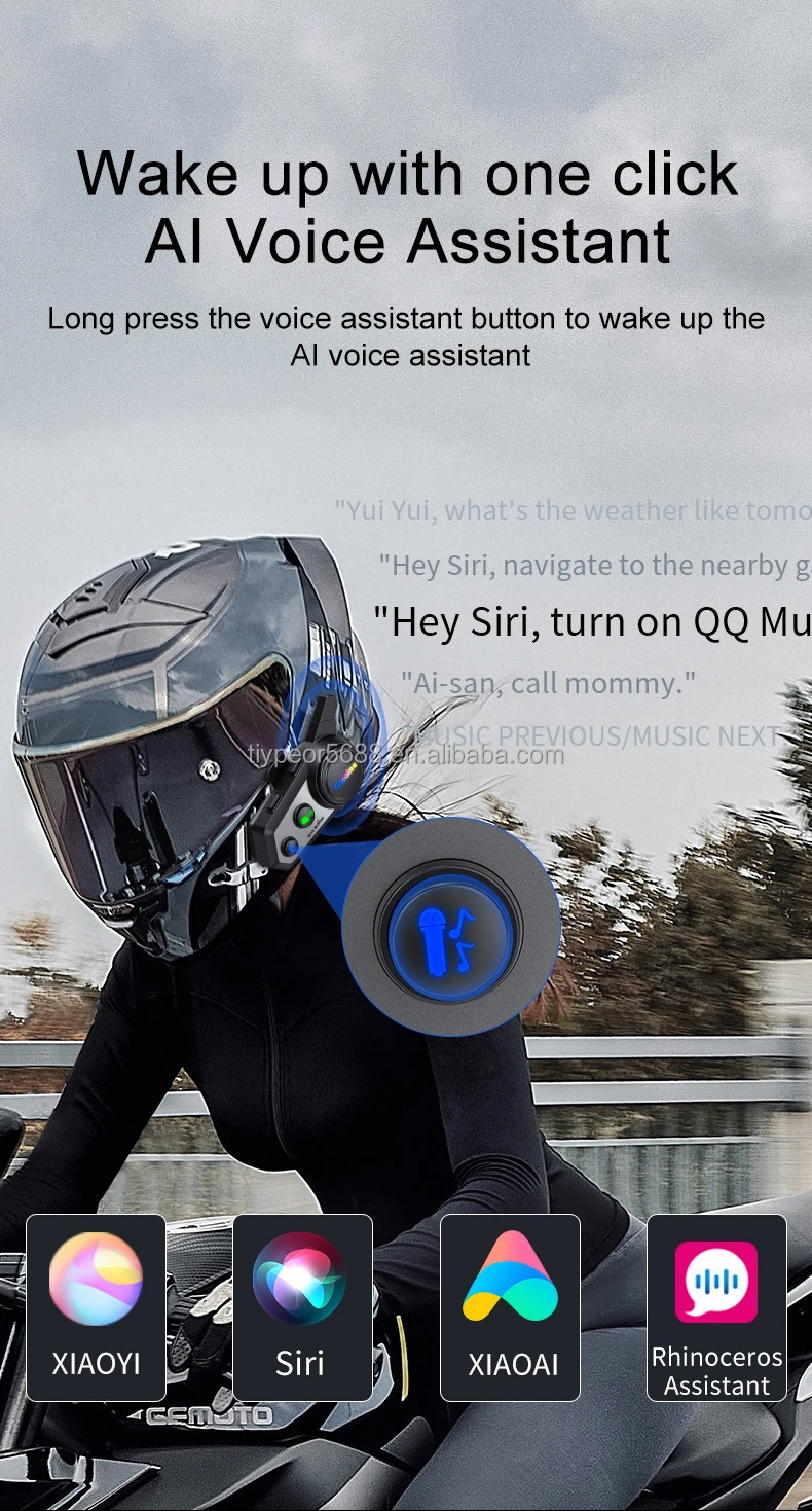 product tiypeor motorcycle intercom 1000 meter mesh bt intercom with music sharing helmet speaker headset intercom-5