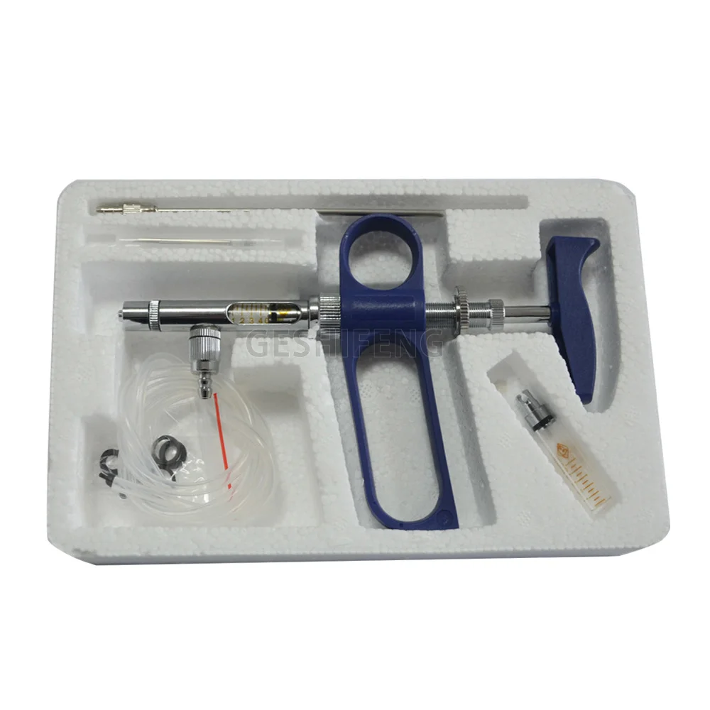 Injection 5Ml Glass Stainless Steel Rabbit Cow Goat Cattle Sheep Pig Veterinary Syringe