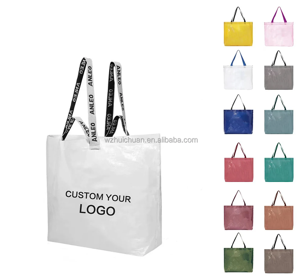 Customizable New Style Reusable Eco-friendly Blank Large Tote Laminated ...