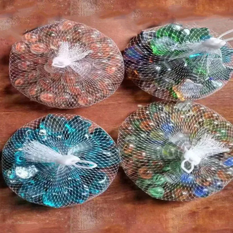 Mix Colored Clear Crystal Stone Glass Beads White Green Pebbles for Decoration Aquarium Fish Tank