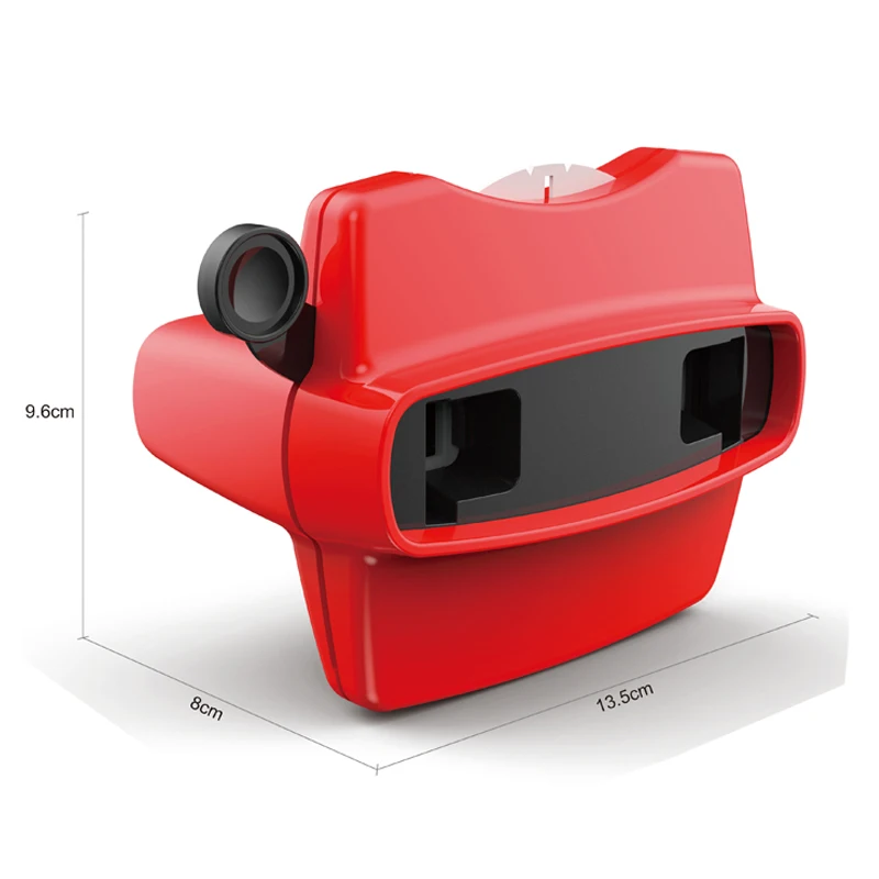 QS View Master Animal Picture Silicone Mini Stereo Viewer Machine Film Reels 3D Kinetoscope Viewing Camera Toys