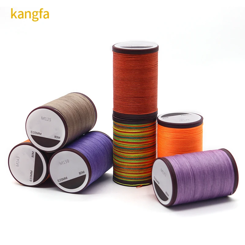 110 Meters 100% Polyester DIY Handmade Sewing Weaving Thread 0.65mm Round Waxed Thread for Jewelry Making Findings