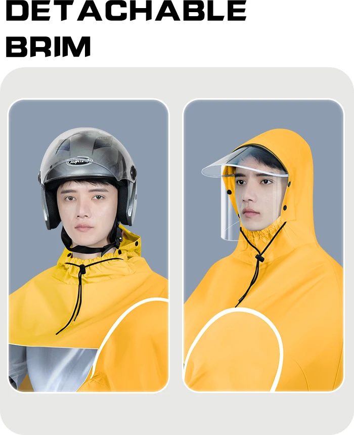 Customizable polyester travel raincoat bicycle rain coat waterproof rain gear manufacture