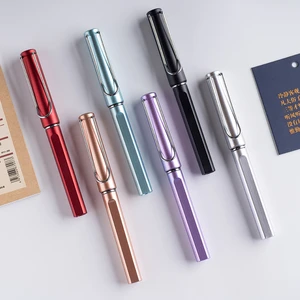 Wholesale 0.5mm Smmoth Writing Business Office Neutral Pen with Logo Plastic Personalized Custom Logo Pen with Metal Pen Clip