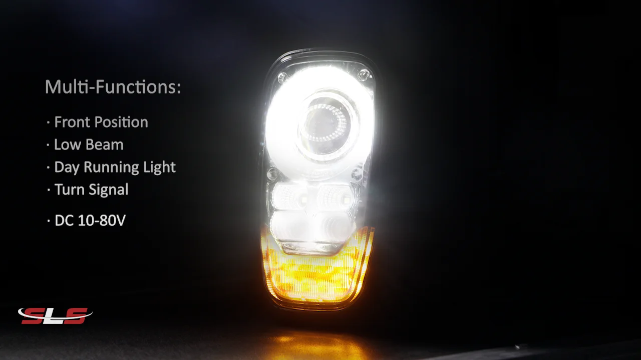48V Toyota Forklift LED Headlight - 9 Inch, 2000LM, IP68