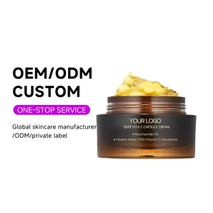 OEM ODM Whitening Skin Care Anti Wrinkle Hyaluronic Retinol Anti Aging Deep Vitamin C Gold Capsule Moisturizing Facial Cream