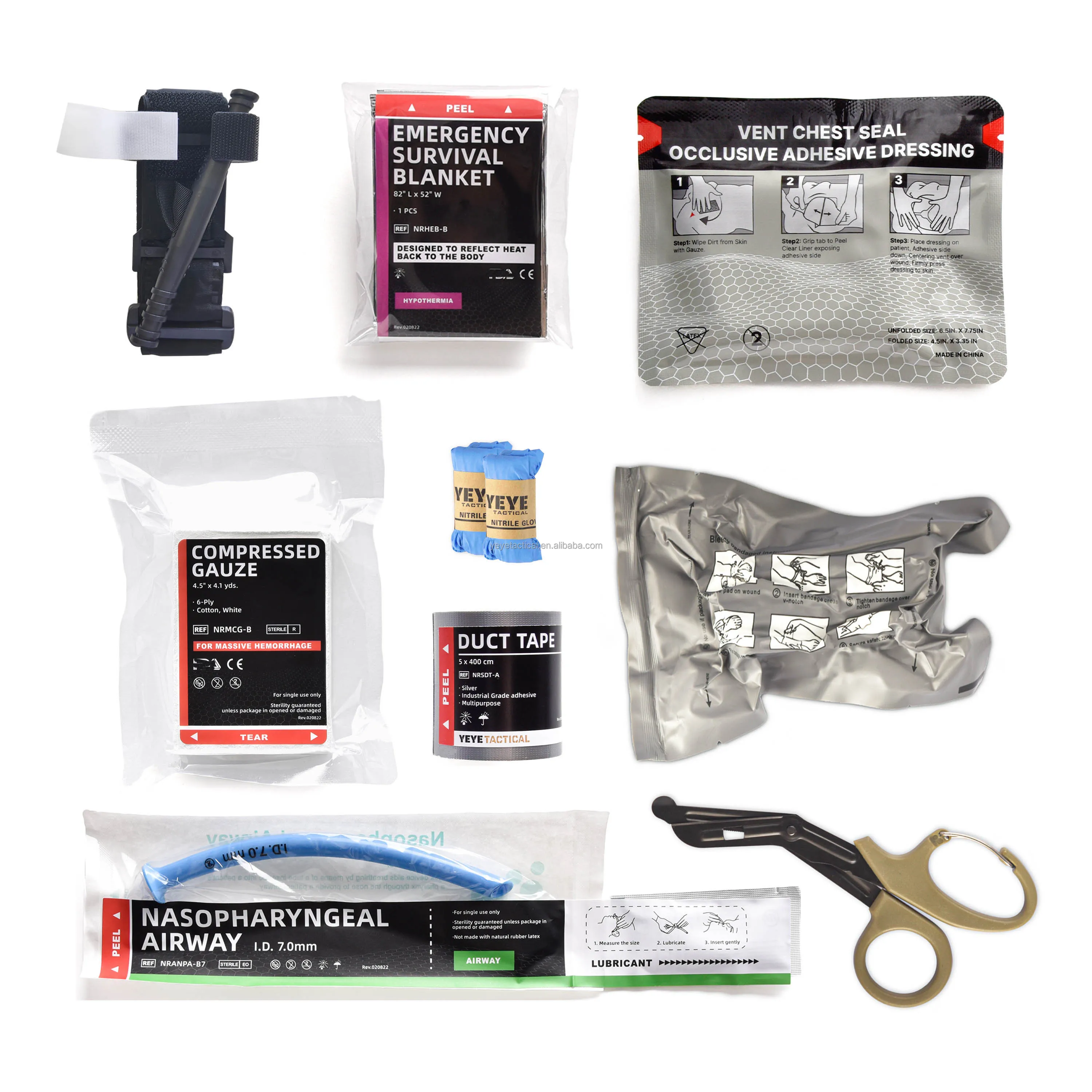 First Aid Trauma Medical Gunshot Chest Seal Ventedthoracic Occlusive