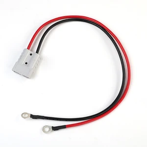 Red Black 50cm 6mm 50A Power Plug Connector to OT6-8 O Ring Terminal RV Battery Power Wire Extension Cord Cable