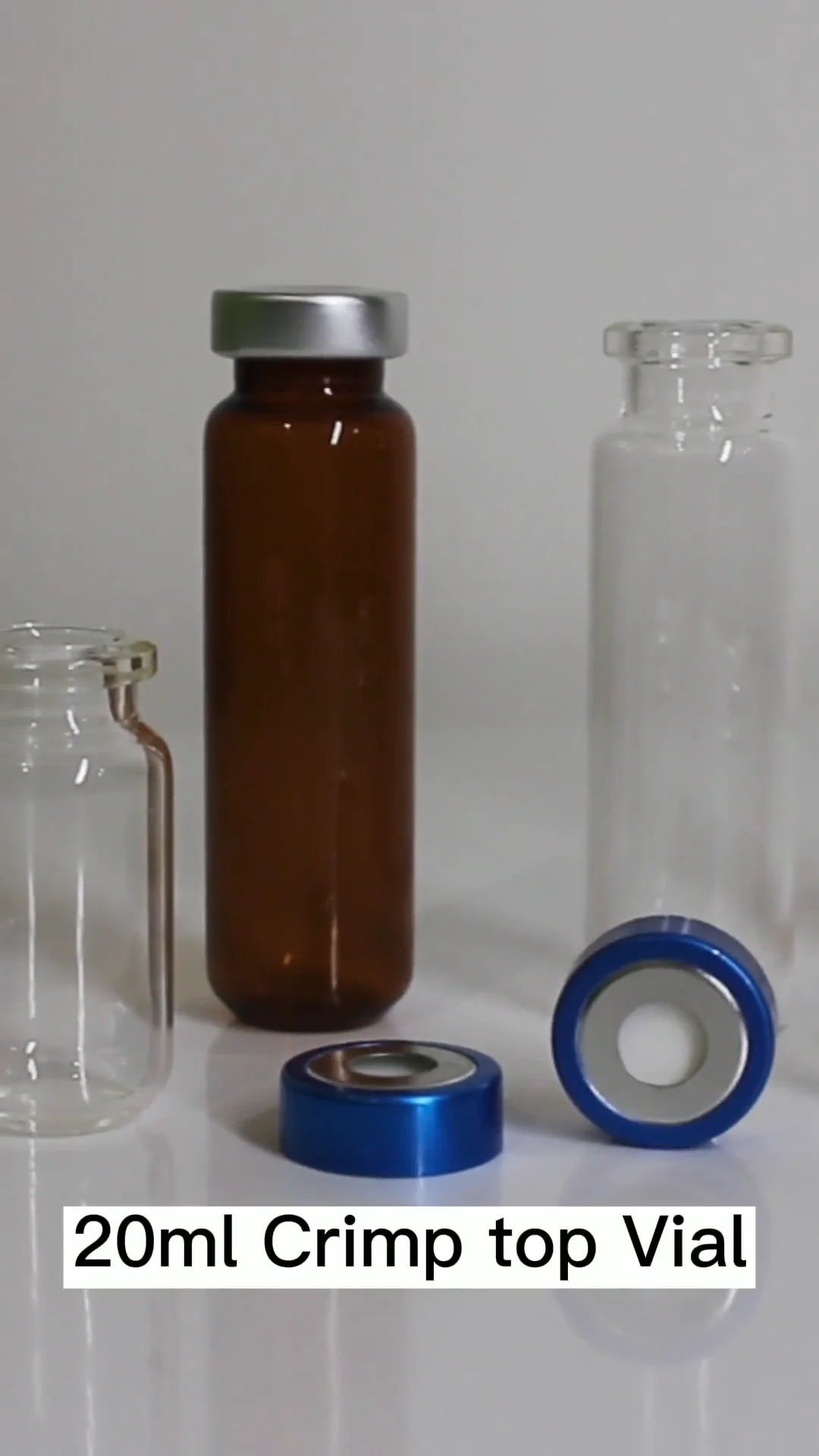 Clear 20ml Glass Chromatography Vials Sterile For Gas Chromatography And Liquid Scintillation