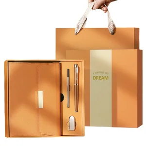 A2801 Custom Stationery A5 Leather Notepad with 100 Sheets E Handmade Gift Box Included Journal Notebook Set