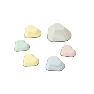 Best Seller Educational Toys 6pcs love Shape Balance Stone for Kids Training Balance Eco-friendly Safe Rubber Stepping Stones