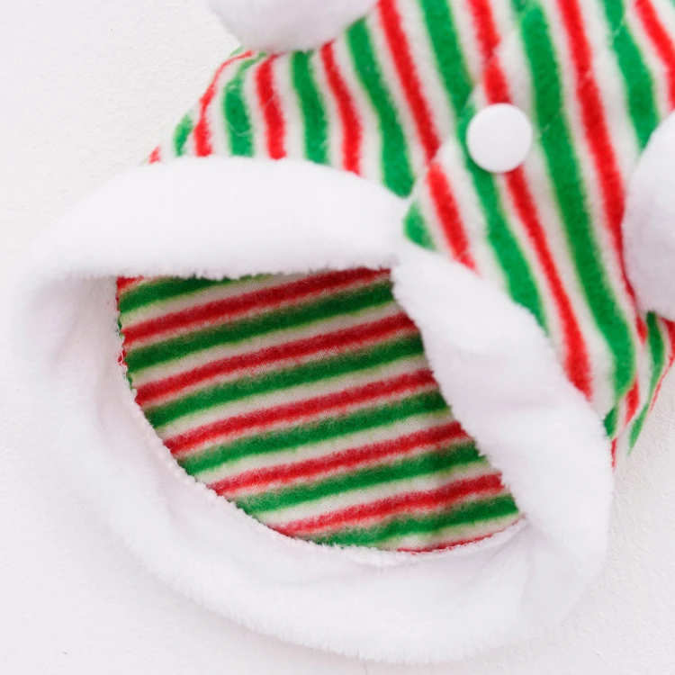 Pet christmas clothes wholesale new year red thick warm Christmas pet clothes warmly lovely snowman red dog Christmas dress