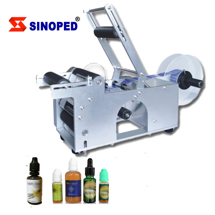 Lt50 полуавтоматическая машина для нанесения этикеток на круглые бутылки/полуавтоматический аппликатор для этикеток