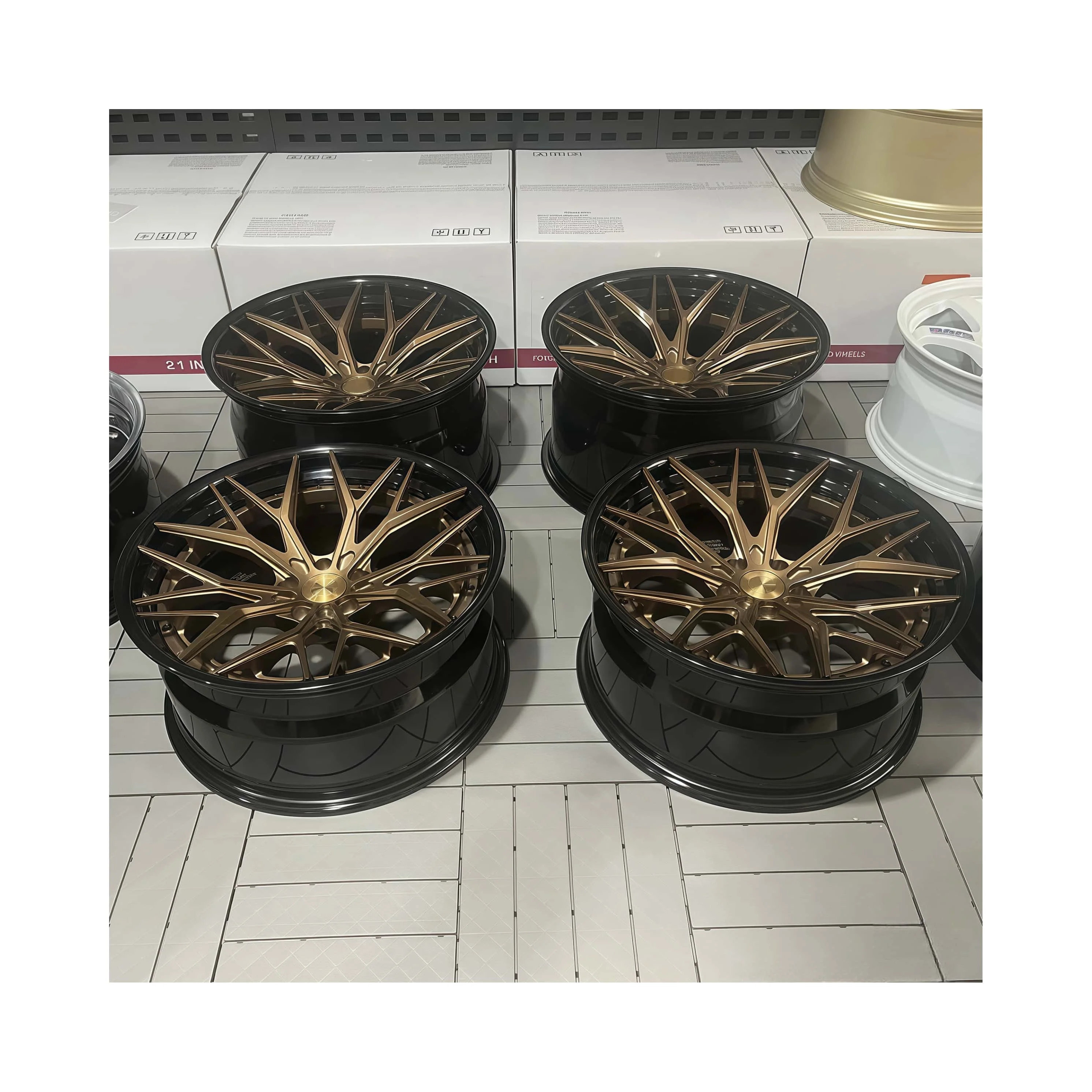 XINLAI Custom Deep Concave Design 5x112/114.3/120 19 - 22Inch 2 Piece Rims Racing Car Forged Wheels for BMW Benz Audi - Image 1