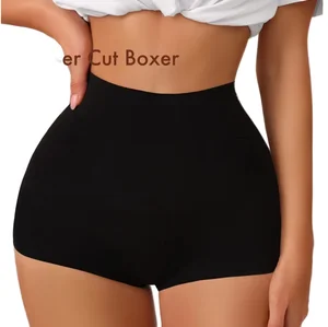 Women's Thin High Cut Mid-Rise Breathable 3-Layer Nylon Spandex Menstrual Panties Waist Logo Plus Size Heavy Flow Incontinence