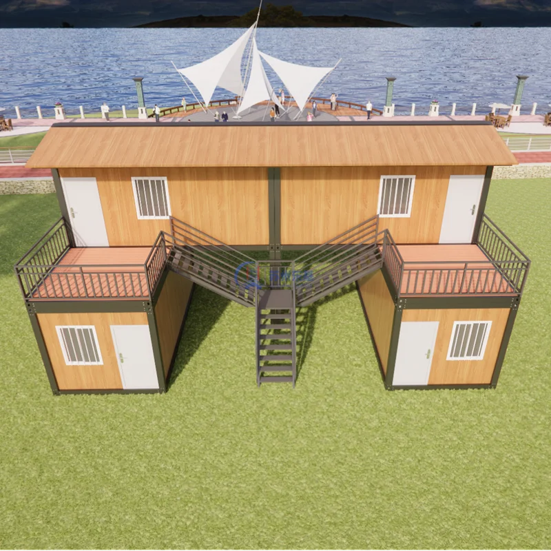 منزل حاويات معياري فاخر بحجم 40 قدم و20 قدم، منزل تخييم جاهز، منزل حاويات قابل للفك، منزل صغير جاهز قابل للفك