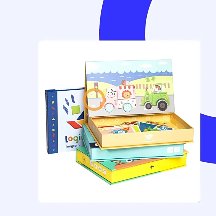 2022 Educative Creative Kids Playing Toys Diy Tangram Book Set