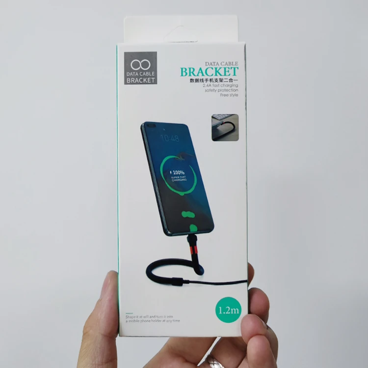 Flexible Date Cable  Lazy Bracket USB  Male to Female Extension Gooseneck Flex Metal Stand Cable