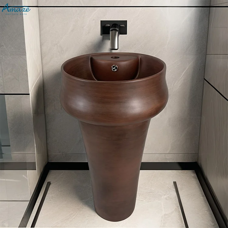 Hotel luxury high quality lavabo ceramic sanitary ware washbasin design bathroom sink pedestal basin