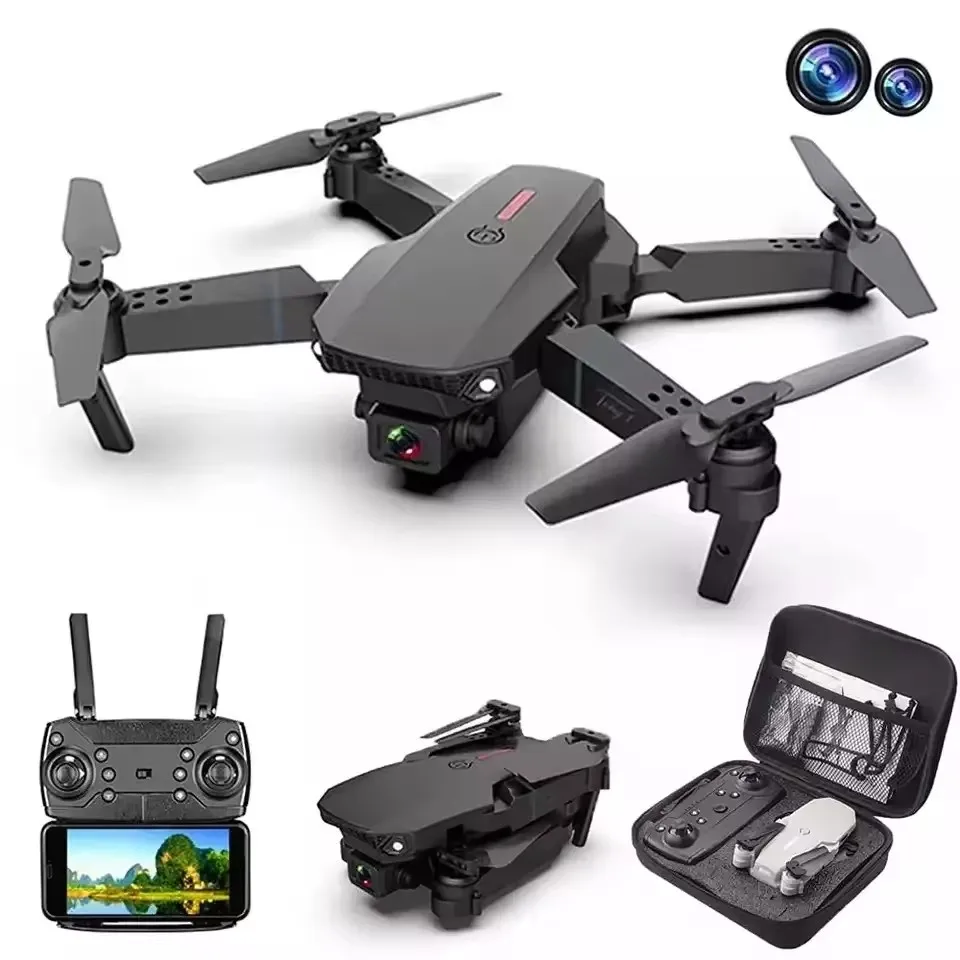 CHEAPEST  E88Pro RC Drone 4K Professinal With 1080P Wide Angle HD Camera Foldable Helicopter WIFI FPV Height Hold Gift Toy