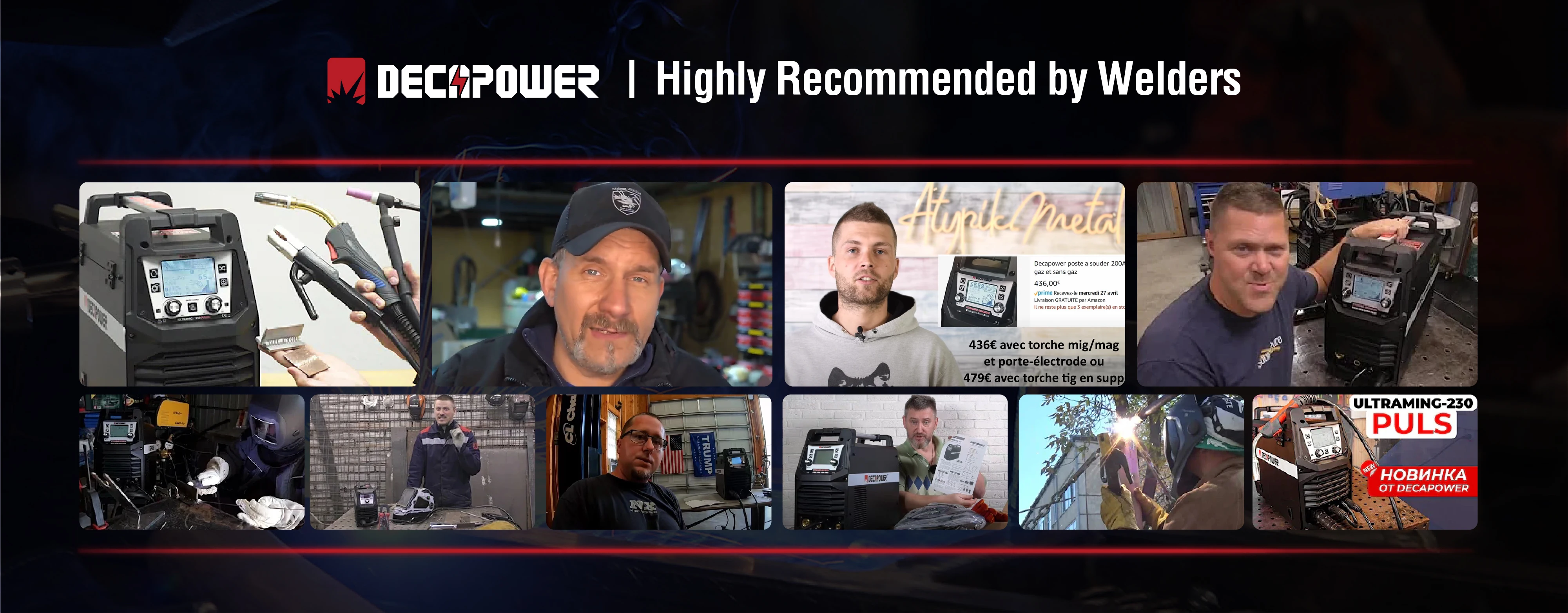 DECAPOWER ULTRAMIG 230A Double Pulse MIG Welder - Multifunctional