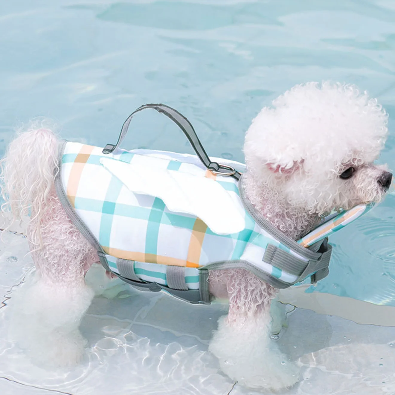 Dog Swimsuit Life Jacket Teddy Bichon Fund Fur Small Medium Large Dog Pet Swimming Special
