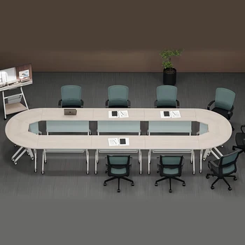 Folded Meeting Training Fan Shape Tables Price Of Folding Flip Top Center Office Furniture Desks
