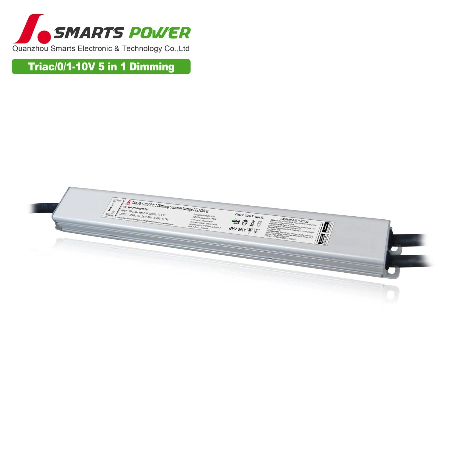 12v ac dc constant voltage 30W 30w led dimmable driver waterproof for led strip