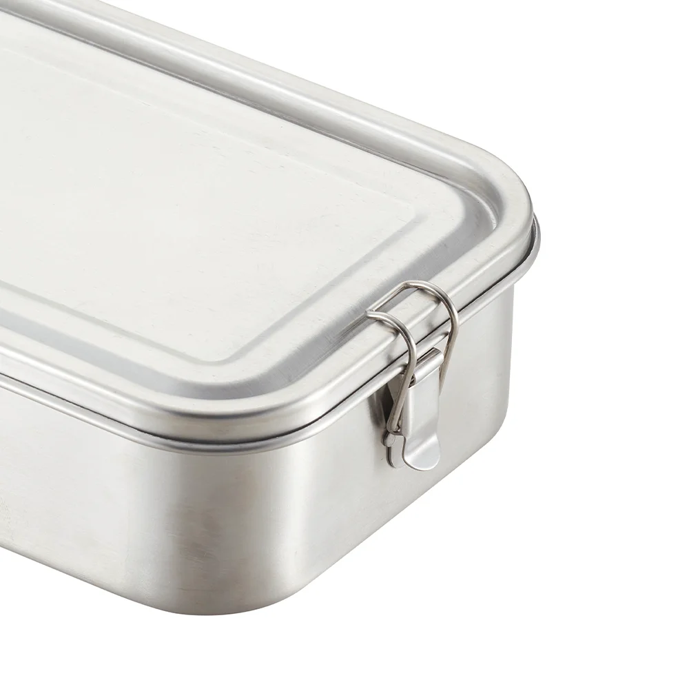 New Design High Quality Eco Friendly Kids Lunch Box Stainless Steel Set Oval Mess Tins For Hiking Picnic details