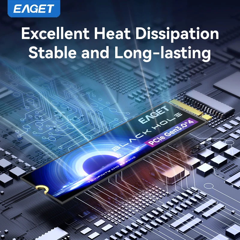 EAGET SP3000 512GB NVMe M.2 2280 SSD PCIe Gen3.0 Internal Hard