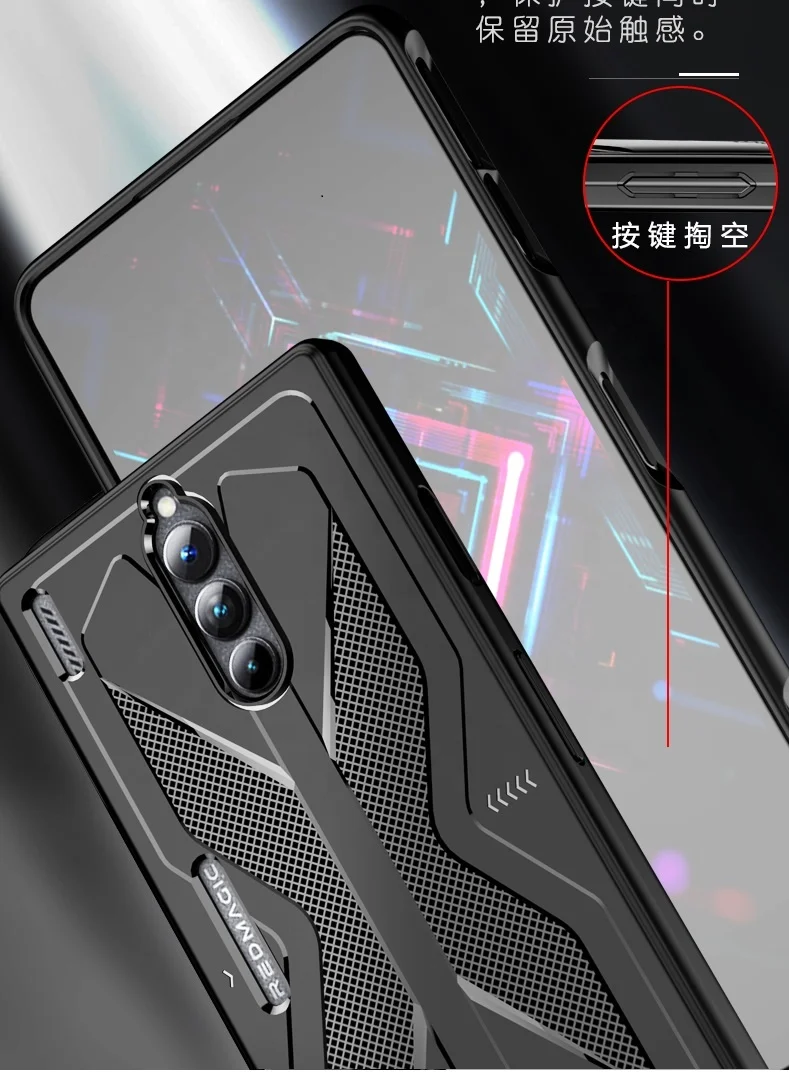 Source Для ZTE nubia Red Magic 9 8 8s Pro противоударный защитный ТПУ  Мягкие Чехлы для телефона для Red Magic 9 8 Pro + чехол теплоотводящий чехол  on m.alibaba.com