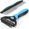 Comb for hair + comb for open knots blue