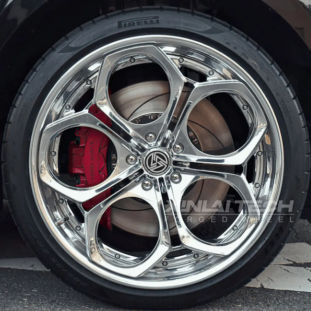 XL 2-Piece Deep Dish Concave Gold Wheel Rim Alloy Forged Wheels 5x114.3 5x120 5x112 Custom Forging Racing Car Wheel - Image 5