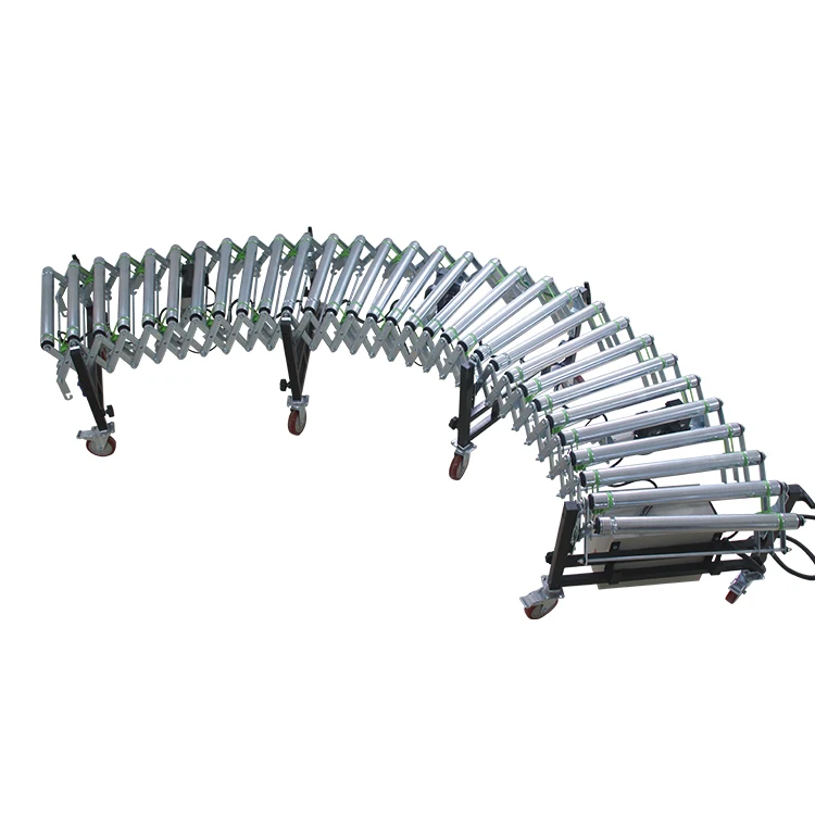 Выдвижной стандартный гибкий моторизованный Электрический Телескопический автоматический роликовый конвейер