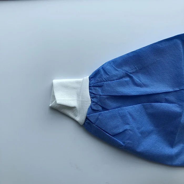 
Disposable Nonwoven SMS 25g Working Clothes Lab Coat with Front Snap 