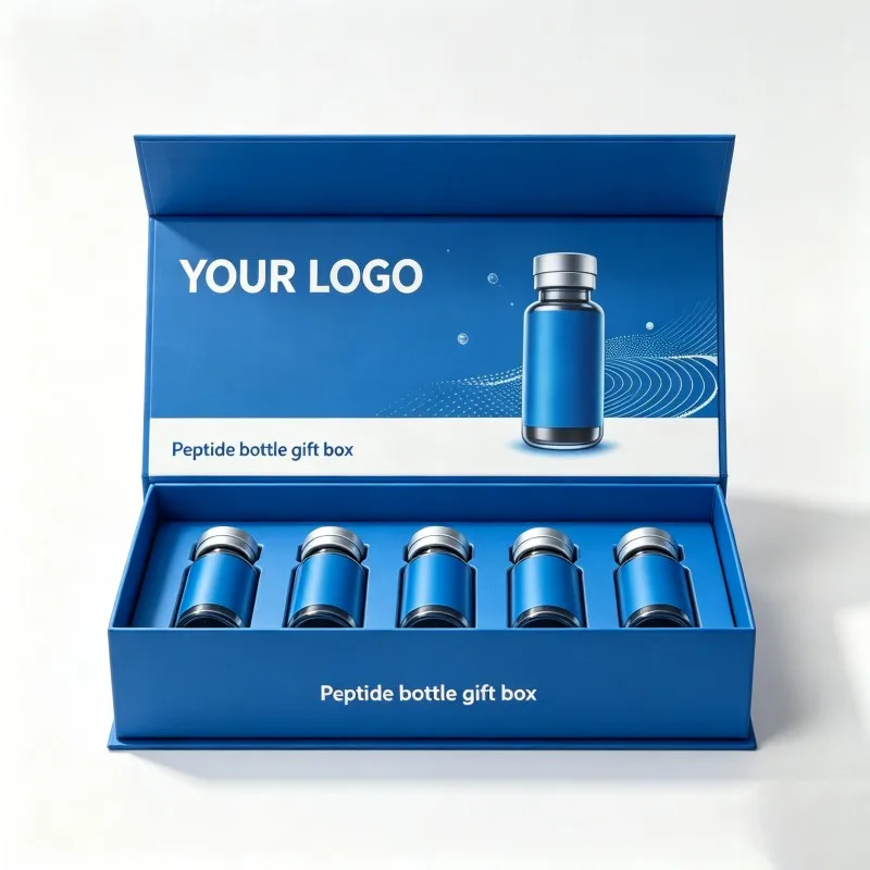Prix de gros : Boîtes d’emballage rigides pour peptides avec logo et dimensions personnalisables, boîtes en papier cartonné pour fioles cosmétiques de peptides (3 ml, 2 ml, 10 ml)