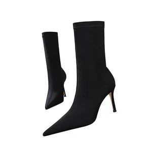 Winter Sale Fashion Ladies Ankle Boots Shoes Plus Size 40-43 High Quality Women Heel Boots