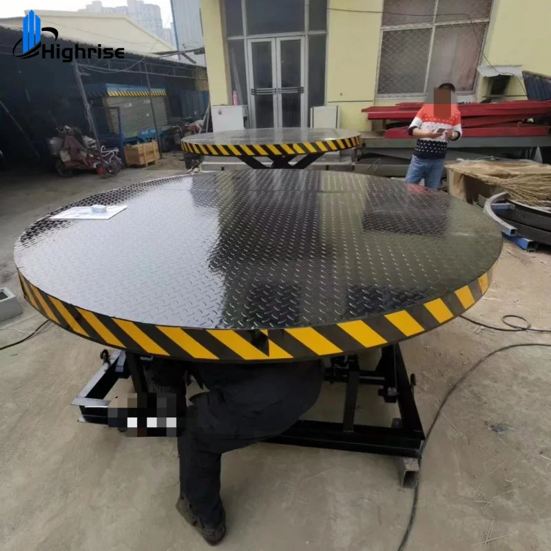Performance Exhibition Human Rotating Platform Hydraulic Lifting Stage Scissor Lift Concert Stage